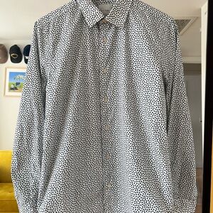 Paul Smith | Stylish Black Strawberries Pattern Shirt